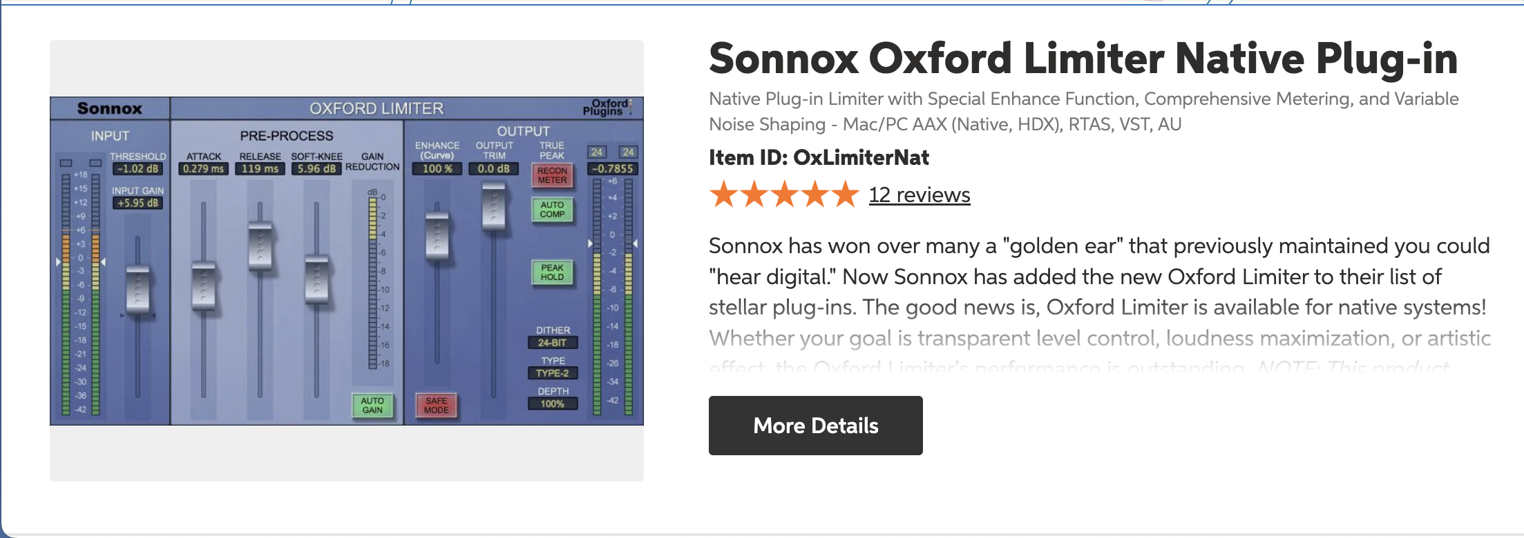 Sonnox Oxford inflator V3